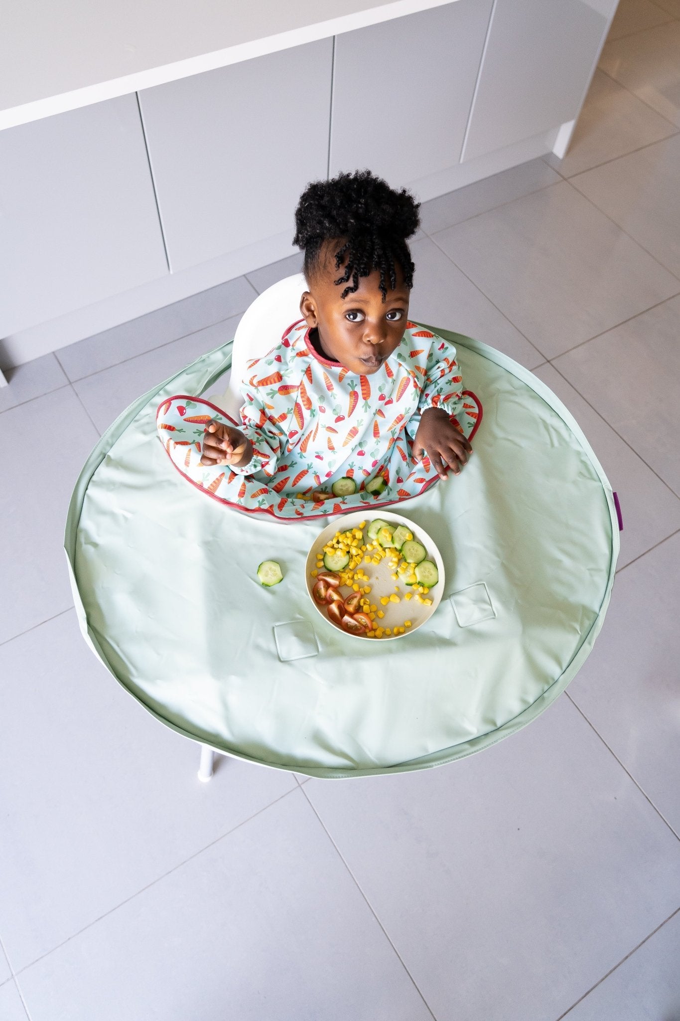 Kit Babete e Tabuleiro para BLW, Tidy Tot - O Gato das Fraldas