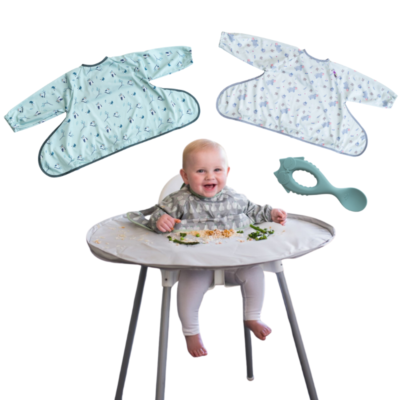 Kit Tidy Tot Tabuleiro + Babetes + Colher