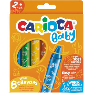 Lápis de Cera Wild 8 Cores – Carioca Baby