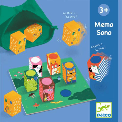 Memo Sono - Jogo de Associação e Memória Auditiva, DJECO - O Gato das Fraldas