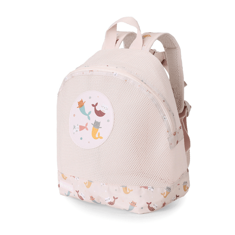 Mochila de Praia Infantil Anti Areia Monnëka Mermaid Cats - O Gato das Fraldas