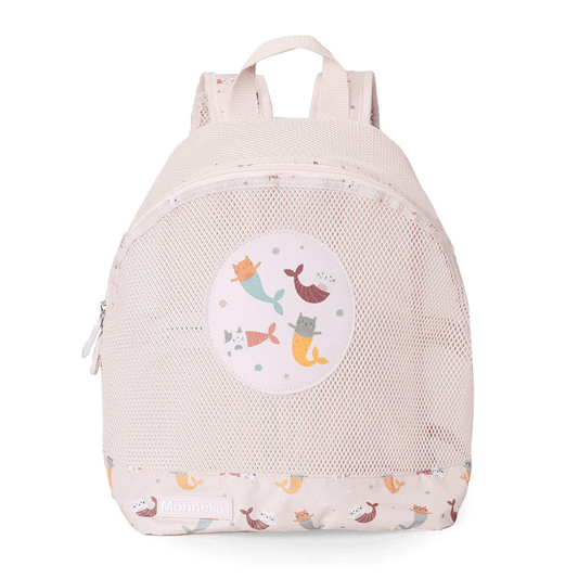 Mochila de Praia Infantil Anti Areia Monnëka Mermaid Cats - O Gato das Fraldas