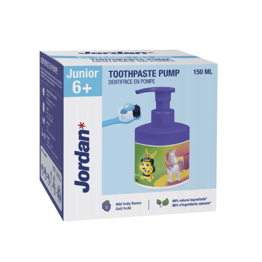 Pasta de Dentes Pump Junior 6 - 12 anos 150ml, Jordan - O Gato das Fraldas