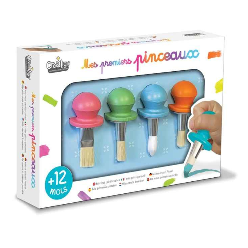 Pack Os meus primeiros pincéis, Créa Lign' + As minhas primeiras pinturas, Créa Lign'