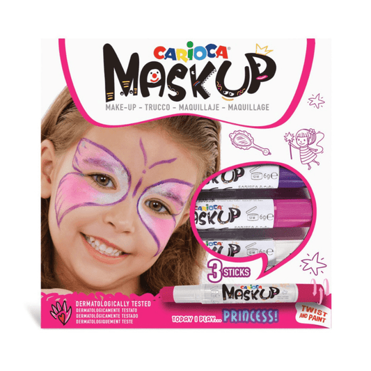 Pintura facial mask up 3 cores, Carioca - O Gato das Fraldas