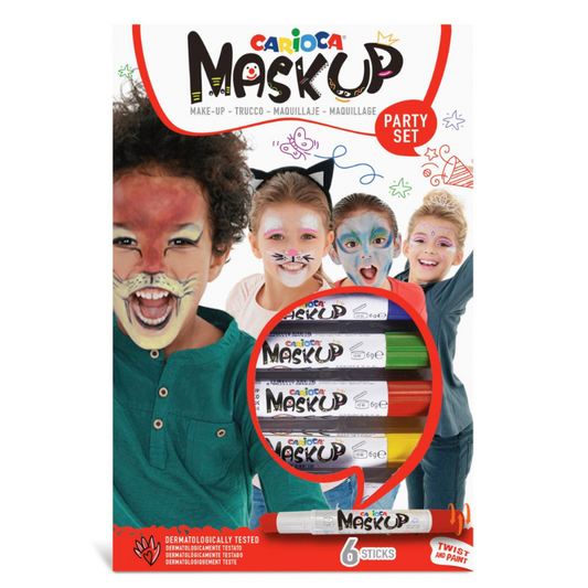 Pintura facial mask up 6 cores, Carioca