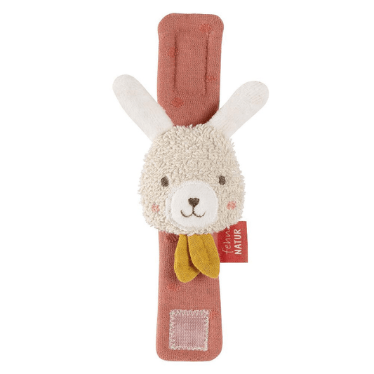 Pulseira com roca para bebé, coelho - Fehn - O Gato das Fraldas