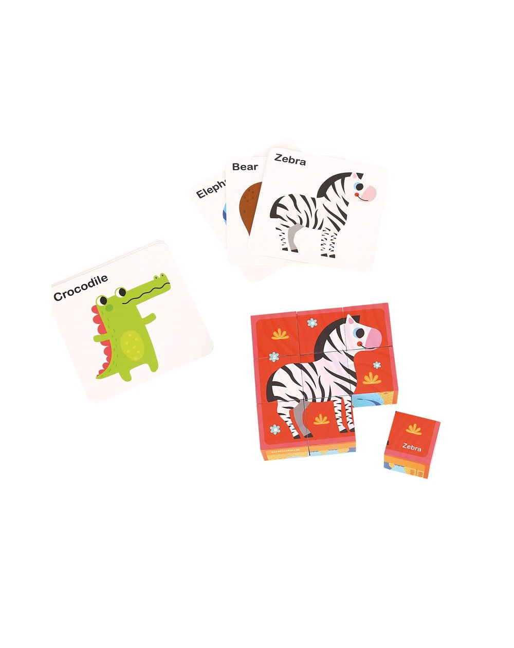 Puzzle de blocos Animais - O Gato das Fraldas