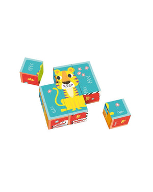 Puzzle de Blocos Animais – 6 Desenhos
