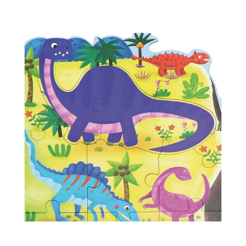 Puzzle 4 em 1 - Paraíso dos Dinossauros