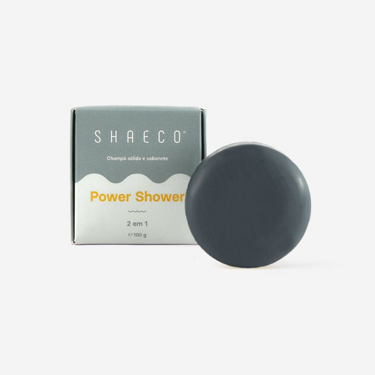 Champô Sólido e Sabonete 2 em 1 Power Shower 100 g Shaeco