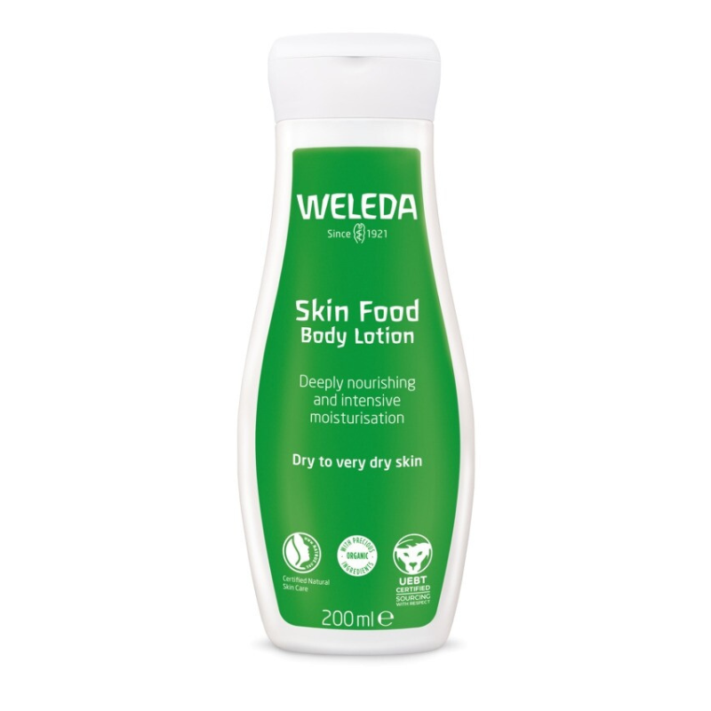 Leite corporal SKinFood à base de plantas medicinais - 200 ml Weleda