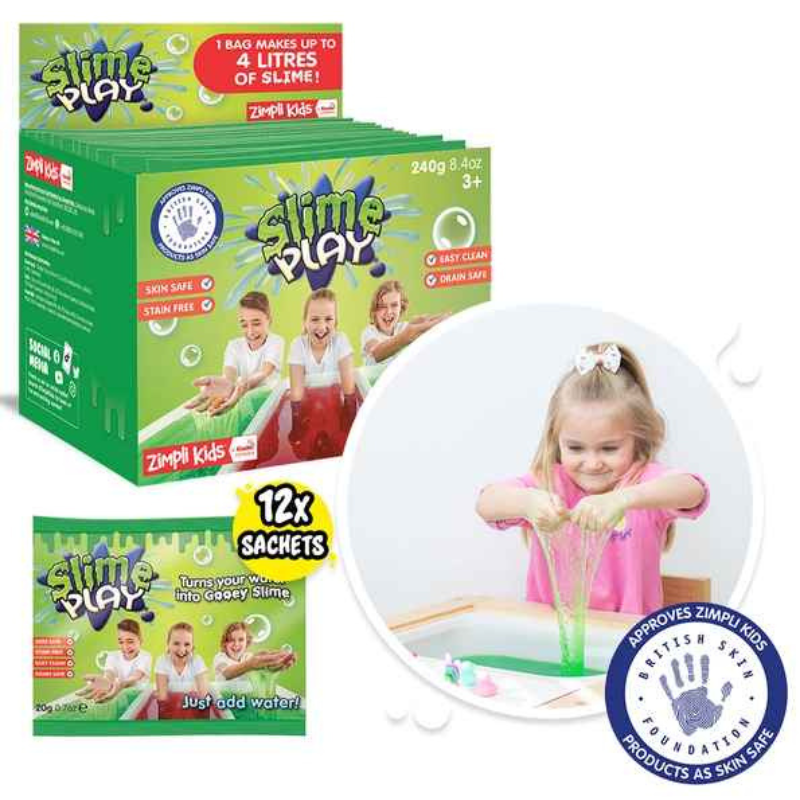 Atividade sensorial slime play, saqueta 20 gr.