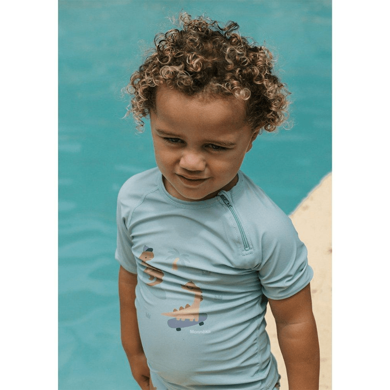 T-shirt com Proteção Solar Cool Dinos, Monneka - O Gato das Fraldas