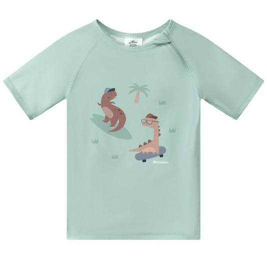 T-shirt com Proteção Solar Cool Dinos, Monneka - O Gato das Fraldas