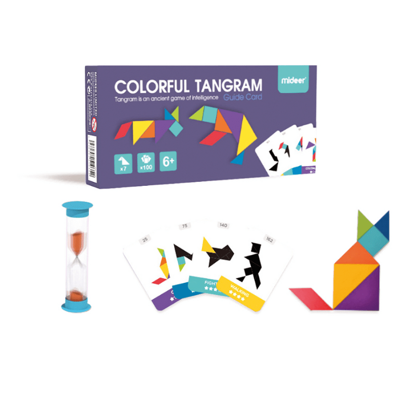 Tangram colorido, Mideer - O Gato das Fraldas