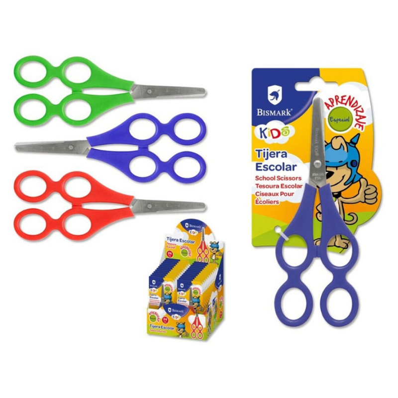 Tesoura de Iniciação com Pega Dupla 18 cm – Bismark