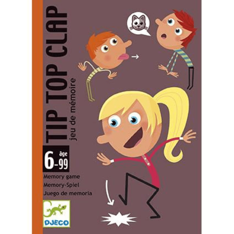 Tip Top Clap – Jogo de Cartas de Memória e Mímica, Djeco - O Gato das Fraldas