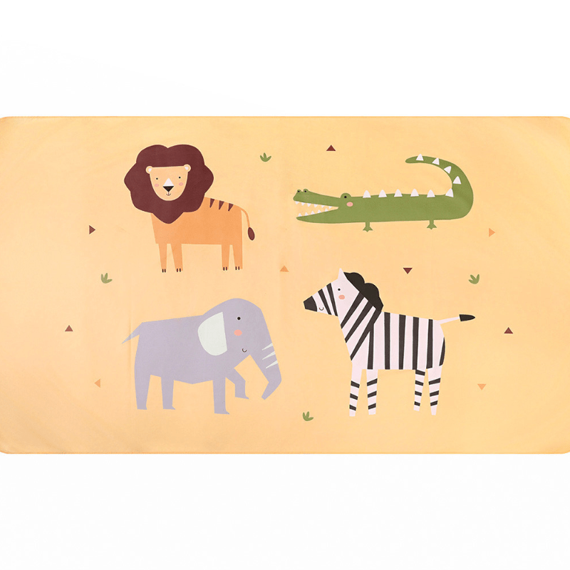 Toalha de Praia Microfibra Wild Animals – Monnëka - O Gato das Fraldas