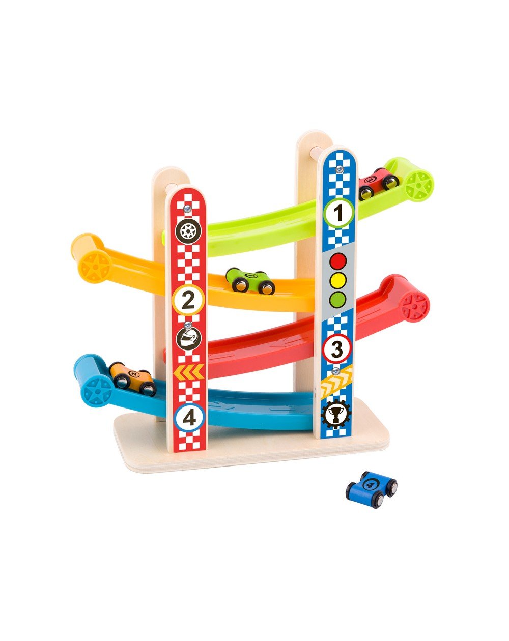 Torre de deslizamento c/ 4 carros Andreu Toys - O Gato das Fraldas
