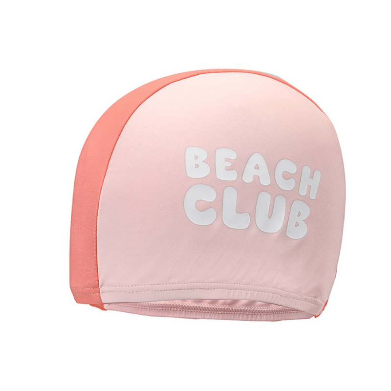 Touca de Natação Infantil UV50+, Stripes Bloom & Blush, Monneka - O Gato das Fraldas