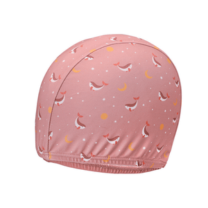 Touca de Natação Infantil UV50+, Whale Pink, Monneka