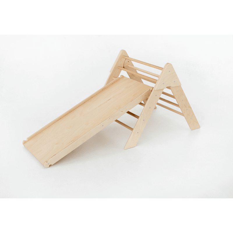 Triângulo Pikler com Rampa Deslizante – Luna Toys - O Gato das Fraldas